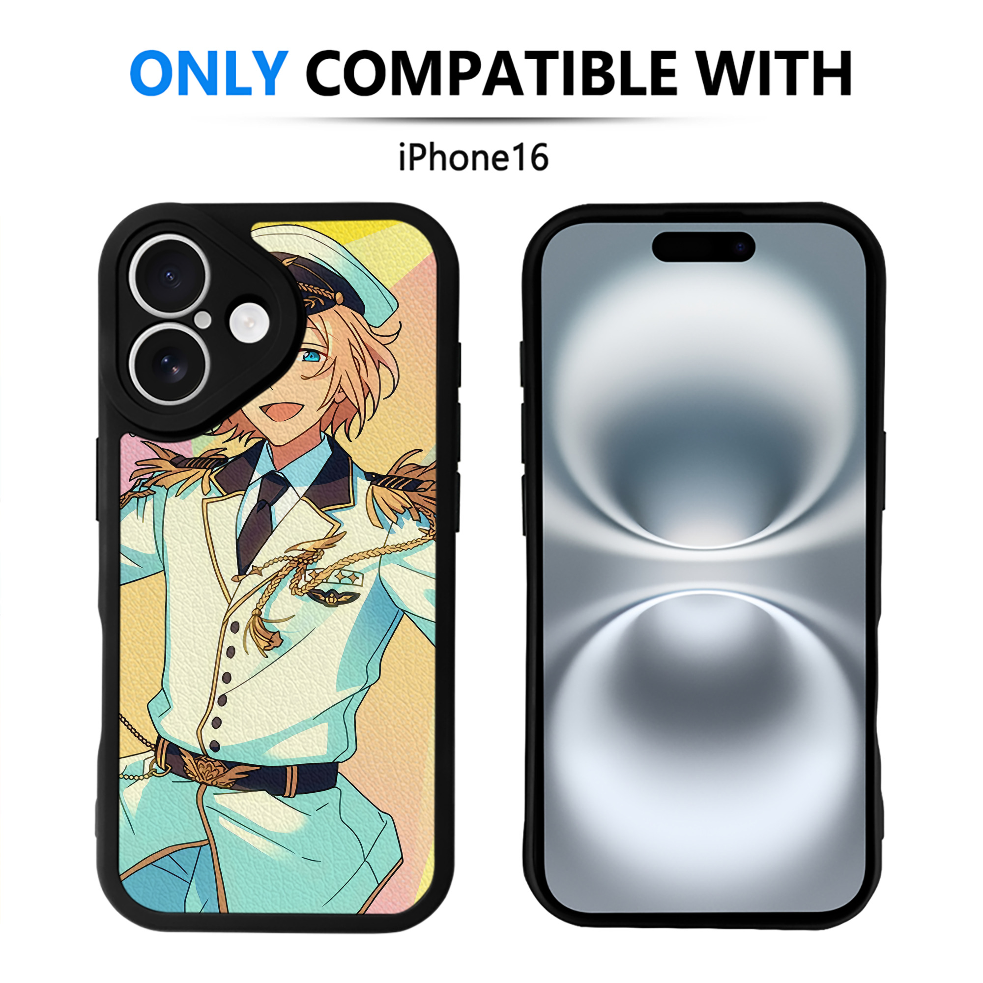 （画像用） あんさんぶるスターズ! Ensemble Stars 【iPhone 16シリーズ対応】シリコンスマホケース（レザー調） 材質：シリコン